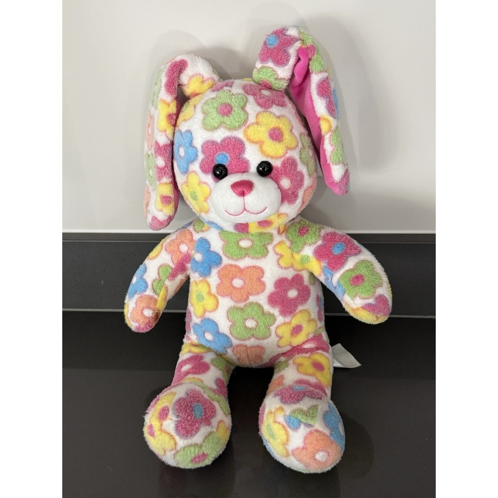 Build A Bear BAB Plush Blossom Bunny Rabbit Spring Floral Flower 16"  2010